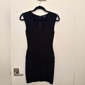 Talula Black V-Neck Mini Dress